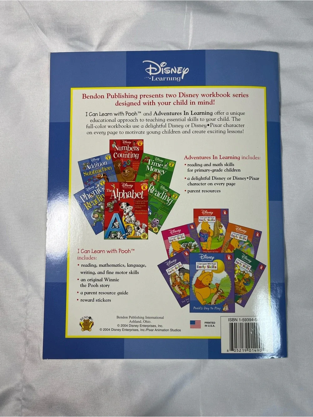 Disney Learning Addition & Subtraction Grade 1 Workbook Paperback‎ 2004 NEW